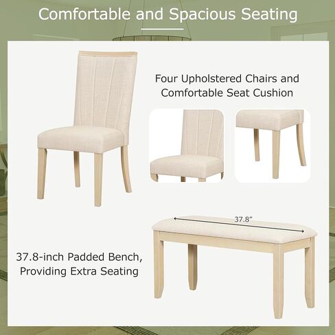 Ball & Cast Dining Table Set for 4 with 4 X-Back Chairs,5-Piece Wooden Living Room Furniture W/ 44.5" Rectangle Kitchen Desk,for Small Space,Apartment,Dining Room,Grey in Kuwait