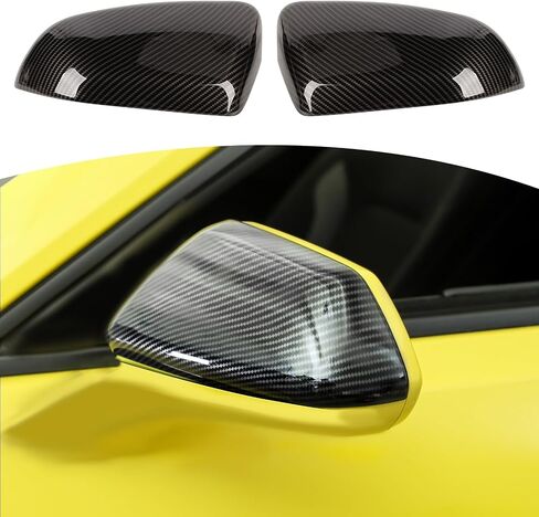 RT-TCZ لـ Camaro Carbon Carbon Side Mirror Cover Trim for Chevrolet Camaro 2017 Up Black Carbon Lipe Expensities 2pcs in Kuwait