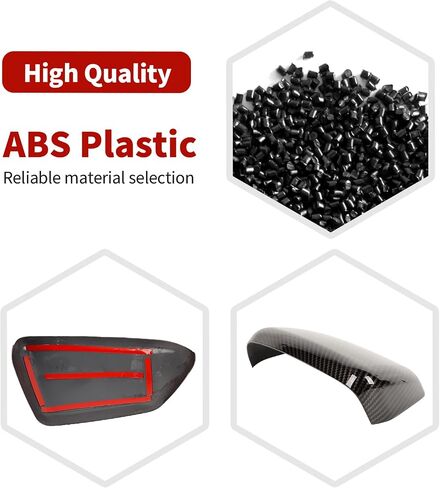 RT-TCZ لـ Camaro Carbon Carbon Side Mirror Cover Trim for Chevrolet Camaro 2017 Up Black Carbon Lipe Expensities 2pcs in Kuwait