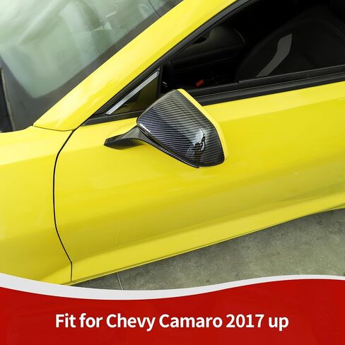 RT-TCZ لـ Camaro Carbon Carbon Side Mirror Cover Trim for Chevrolet Camaro 2017 Up Black Carbon Lipe Expensities 2pcs in Kuwait
