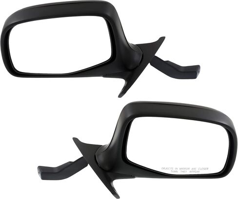 Garage-Pro Driver & Passenger Side Manual Adjust Mirrors for Ford F-150 Bronco 1992-1996 Chrome Paddle Style, non-Electric in Saudi Arabia