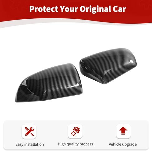 RT-TCZ لـ Camaro Carbon Carbon Side Mirror Cover Trim for Chevrolet Camaro 2017 Up Black Carbon Lipe Expensities 2pcs in Kuwait