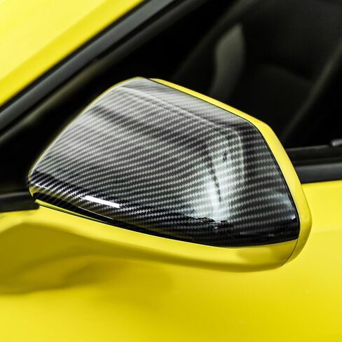 RT-TCZ لـ Camaro Carbon Carbon Side Mirror Cover Trim for Chevrolet Camaro 2017 Up Black Carbon Lipe Expensities 2pcs in Kuwait