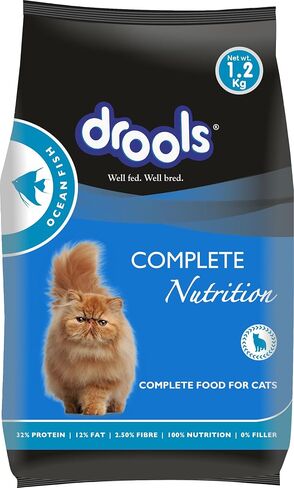 Drools Kitten Dry Cat Food Ocean Fish, 8.82lb (6.62lb + 2.21lb Free) – Sardine, Mackerel, Omega Fatty Acids for Growth, Health, Skin, Coat & Urinary Health in Saudi Arabia