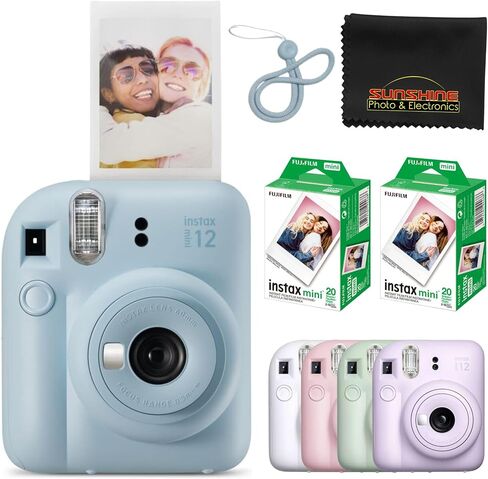 Fujifilm Instax Mini 12 كاميرا فيلم فورية (أرجواني أرجواني) in Kuwait