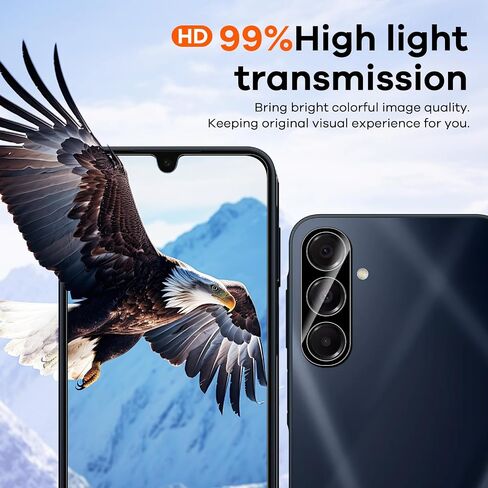 4+4 Pack for Samsung Galaxy A14 5G Screen Protector & Phone Lens Camera Protector 9H Tempered Glass Cell Phone Protector, Anti-Fingerprint Phone Camera Case in Saudi Arabia