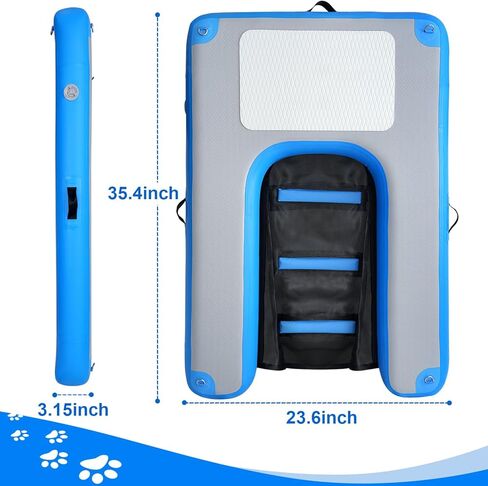 قابلة للنفخ في ماء مياه المنحدر العائم منحدرات عائمة للكلاب خطوات سلم ماء مثالية للمسابح والبحير in Kuwait