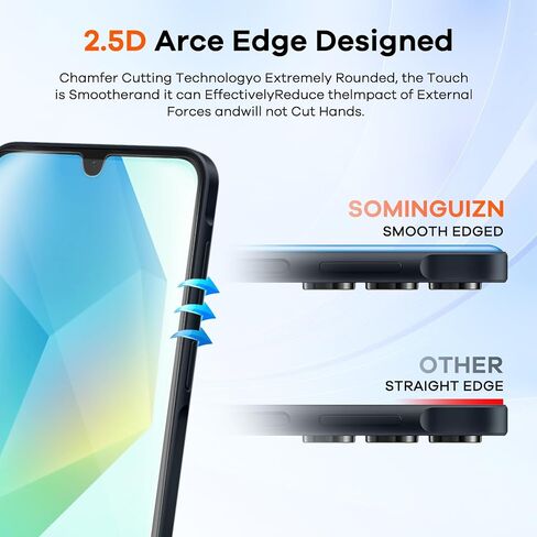 4+4 Pack for Samsung Galaxy A14 5G Screen Protector & Phone Lens Camera Protector 9H Tempered Glass Cell Phone Protector, Anti-Fingerprint Phone Camera Case in Saudi Arabia