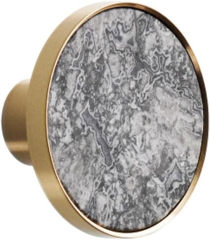 Handle knobs , Cabinet Drawer Handle, Cabinet Pulls, Natural Stone Solid Brass Handles for Cabinets and Drawers Cupboard Knobs Furniture Cabinet Handle Pull Wall Decor Hook,Baiyu,(Lanwenshi42mm,With h in Saudi Arabia