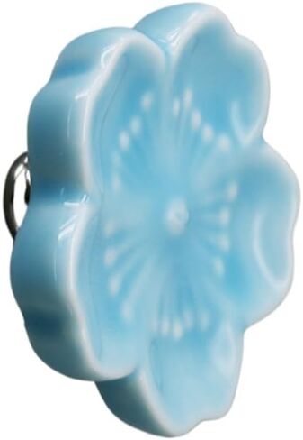 Handle knobs, Cabinet Drawer Handle, Cabinet Pulls, Ceramic Flower Drawer Knobs Cabinet Cupboard Door Handles for Furniture,Pink(Green) in Saudi Arabia