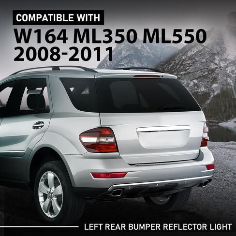 G-Plus الخلفي ضوء العاكس الأيسر الأيسر ، متوافق مع Benz ML-Class ML320 ML350 ML550 ML63 2008-2011 ، 1648201574 ، 1648200374 in Kuwait