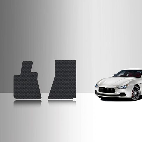 TOUGHPRO Floor Mats Accessories Set (Front Row + 2nd Row) for Maserati Ghibli (RWD) All Weather Heavy Duty Black Rubber 2014 2015 2016 2017 2018 2019 2020 2021 2022 2023 in Saudi Arabia