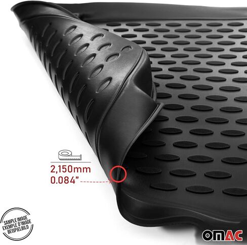 حصيرة أرضية Omac لـ Lexus ES 350 2007-2012 Car Car All Weather 3D Fit Fit Rubber Mat Haterpless Roofless Tpe Liners Laser Laser Non-Slip (Black) in Kuwait