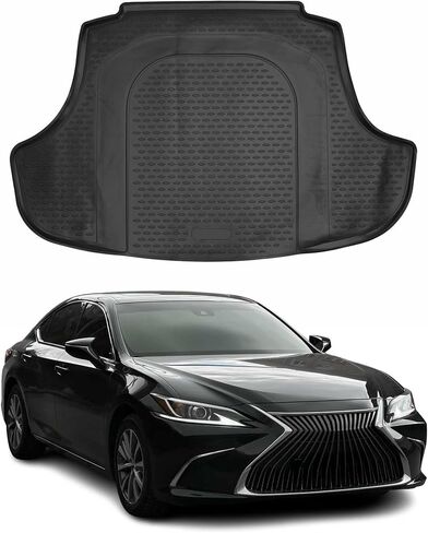 حصيرة أرضية Omac لـ Lexus ES 350 2007-2012 Car Car All Weather 3D Fit Fit Rubber Mat Haterpless Roofless Tpe Liners Laser Laser Non-Slip (Black) in Kuwait
