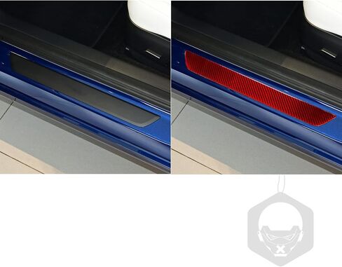 NVCNX Real Carbon Fiber Compatible with Tesla Model Y 2020-2024 / Model 3 2017-2023 2018 2019 2020 2021 2022 Car Window Lift Switch Button Cover Stickers Decal Interior Trim Accessories Red Updated in Saudi Arabia