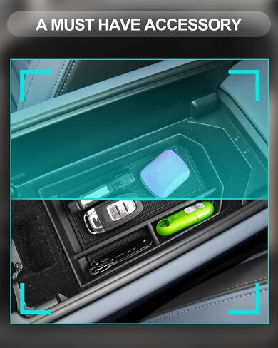 CDEFG Compatible with Volkswagen Jetta 2020-2024 2025 Center Console Organizer Tray 2020-2023 2024 2025 VW Jetta Accessories Middle Console Armrest Storage Box (Black for 2020-2025 Jetta) in Saudi Arabia