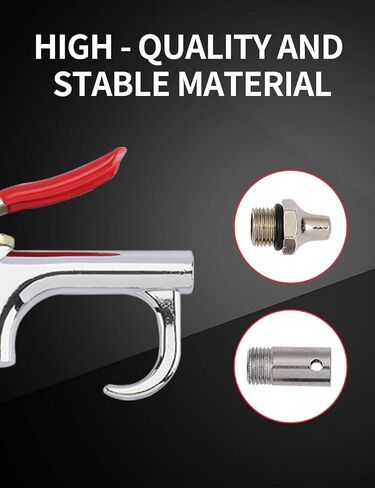 Heavy Duty Truck Air Seat Blow Gun Kit，1/4 Inch NPT X 11.5 Feet Nylon Coil Air Hose，Lever Air Blow Gun with 2 Nozzle in Kuwait