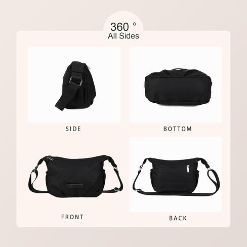Gladdon Crossbody Bag for Women Fashion Nylon Shoulder Purses Designer Handbags with Adjustable Strap in Kuwait