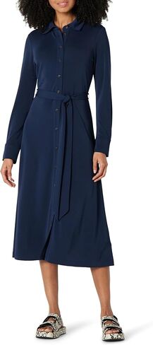 Amazon Essentials Women's Regular-Fit Matte Jersey Midi Length Dress in Kuwait