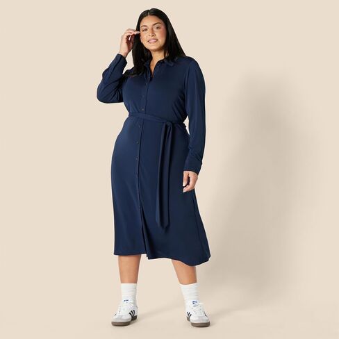 Amazon Essentials Women's Regular-Fit Matte Jersey Midi Length Dress in Kuwait