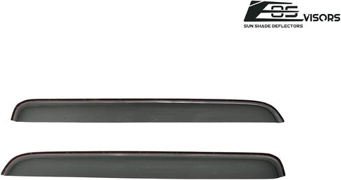 Replacement for 2007-2021 Toyota Tundra Crew Max | EOS Visors in-Channel Style Smoke Tinted Side Window Vents Rain Guard Deflectors in Saudi Arabia