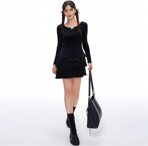 Women's Summer Frill Rank Dress Sleeveless Bodycon Tiered Ruched Dress Skim Hem Dress in Kuwait