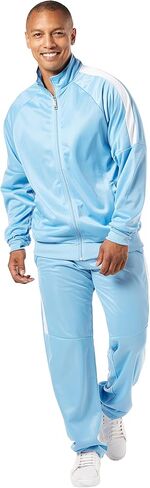 STACY ADAMS MEN’S 2PC SPORT TRICOT FASHION GYM TRACKSUIT in Saudi Arabia