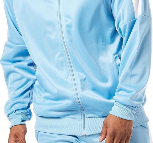 STACY ADAMS MEN’S 2PC SPORT TRICOT FASHION GYM TRACKSUIT in Saudi Arabia
