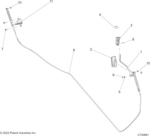Cable Polaris Ranger Shifter ، الجزء الأصلي OEM الجزء 7082528 ، كتي 1 in Kuwait