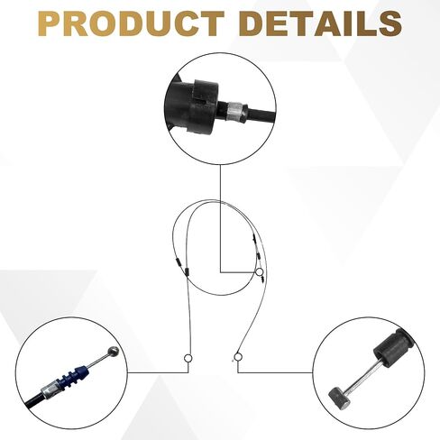 Partsflow Fuel Filler Door and Trunk Lid Cable لعام 2003 2004 2005 2006 2007 Honda Accord 74880SDN306 in Saudi Arabia