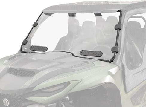 Superatv Vented الزجاج الأمامي الكامل متوافق مع 2021+ Yamaha Wolverine RMAX 2 / RMAX 4 | 1/4 "بولي كربونات | مواقف مغلقة بالكامل أو نصف مفتوحة أو مفتوحة بالكامل | يتضمن ختم لمبة مثبتة مسبقًا in Saudi Arabia