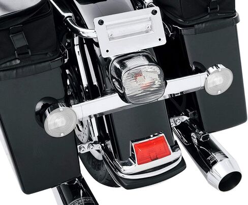 iJDMTOY Tinted Black Smoked Flat Turn Signal Light Lens Covers Compatible With Harley Davidson Touring Electra Glide Road King Sportster Motorcycle Bike Copper in Saudi Arabia