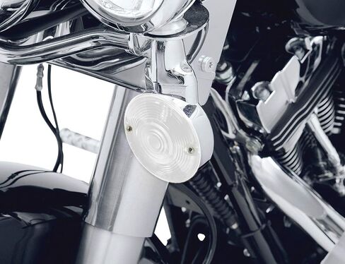 iJDMTOY Tinted Black Smoked Flat Turn Signal Light Lens Covers Compatible With Harley Davidson Touring Electra Glide Road King Sportster Motorcycle Bike Copper in Saudi Arabia