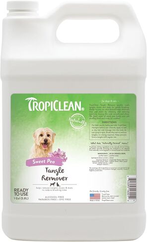 TropiClean Dog Detangler Spray Dematting, Leave-in Conditioner, 16oz. in Kuwait