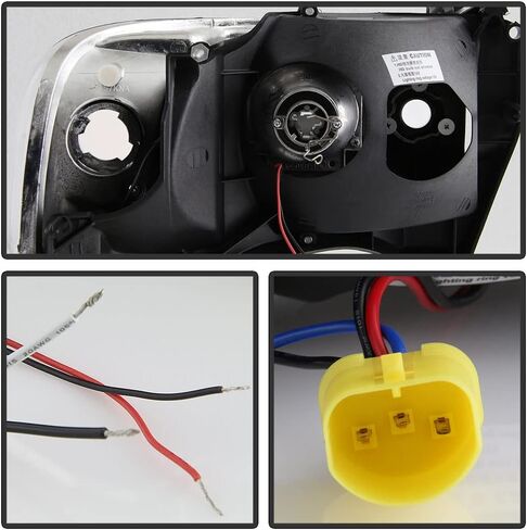 ACANII - For 1994-2001 Dodge Ram 1500 2500 3500 LED Halo Ring Black Housing Projector Headlights Headlamps Assembly in Saudi Arabia