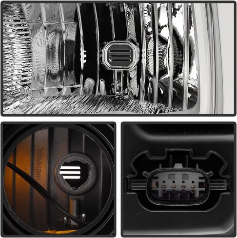 Acanii - لـ [نوع الهالوجين] 2021 2022 2023 Ford F150 Pickup Truck Factory Meactory Meadlamp Side Left Side in Saudi Arabia