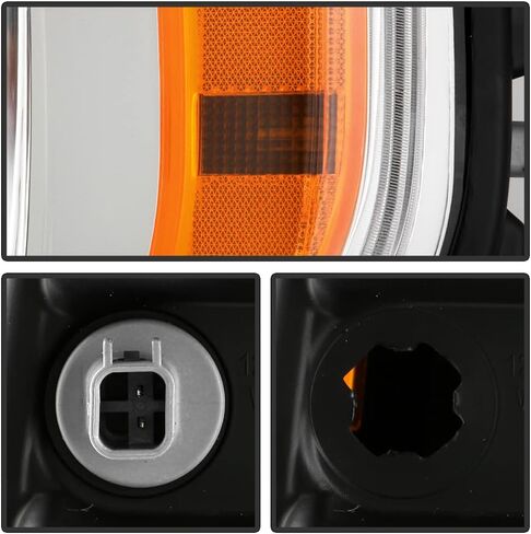 Acanii - لـ [نوع الهالوجين] 2021 2022 2023 Ford F150 Pickup Truck Factory Meactory Meadlamp Side Left Side in Saudi Arabia
