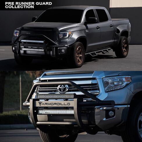 733469489337 متوافق مع 2003-2006 Chevy Silverado 1500/2007 Classic Steel Pre-Runner Grille Grille مع 32 "60x Cree LED Light Bar-Matte Black in Kuwait