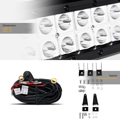 733469489337 متوافق مع 2003-2006 Chevy Silverado 1500/2007 Classic Steel Pre-Runner Grille Grille مع 32 "60x Cree LED Light Bar-Matte Black in Kuwait