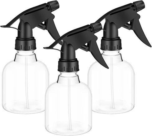 3 PCS Plastic Spray Bottles 8 oz Empty Spray Bottle with Adjustable Nozzle Mini Spray Bottle Liquid Sprayer for Kitchen Cleaning Water Plants in Saudi Arabia