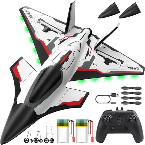 DEERC RC Plane 3 Channel P51D Remote Control Airplane Fighter Toys,2.4GHz 6-axis Gyro Stabilizer RTF Glider Aircraft Plane with 2 Batteries,Easy to Fly for Adults Kids Beginners Boys in Kuwait
