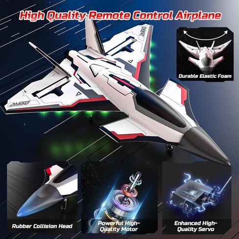 DEERC RC Plane 3 Channel P51D Remote Control Airplane Fighter Toys,2.4GHz 6-axis Gyro Stabilizer RTF Glider Aircraft Plane with 2 Batteries,Easy to Fly for Adults Kids Beginners Boys in Kuwait