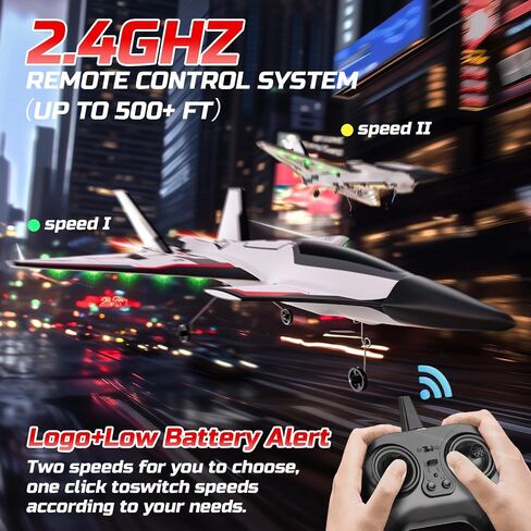 DEERC RC Plane 3 Channel P51D Remote Control Airplane Fighter Toys,2.4GHz 6-axis Gyro Stabilizer RTF Glider Aircraft Plane with 2 Batteries,Easy to Fly for Adults Kids Beginners Boys in Kuwait