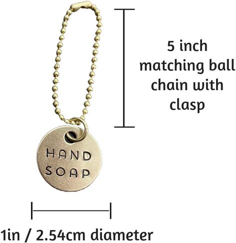 3 Piece Soap Dispenser Labels - Hand, Dish & Lotion Bottle Tag Set - Hand-Stamped Brass or Aluminum, Silver/Gold Color - Guest Bathroom & Kitchen Organization (Aluminum (Silver)) in Saudi Arabia