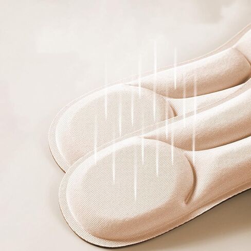 2 Pairs Memory Foam Insoles for Women, Foot Cushions for High Heels, Shoe Inserts Sole Inserts for Women (Beige, M) in Saudi Arabia