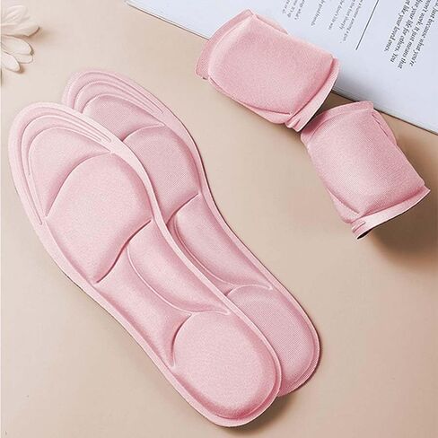 2 Pairs Memory Foam Insoles for Women, Foot Cushions for High Heels, Shoe Inserts Sole Inserts for Women (Beige, M) in Saudi Arabia