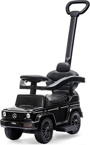 أفضل ركوب على سيارات الأطفال في الهواء الطلق مرسيدس جي واغون للأطفال الصغار من 1 إلى 3 سنوات مع الموسيقى ، وأصوات القرن ، والمقبض ، الأبيض in Kuwait
