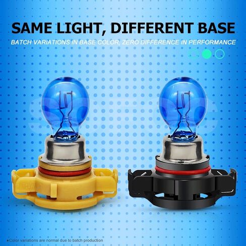 SOFOC-PSX24W 2504 أضواء ضباب السيارة مصابيح التشغيل أثناء النهار تغلغل قوي PG20-7 BASE BULB 12V 24W WHITE 2PCS in Kuwait