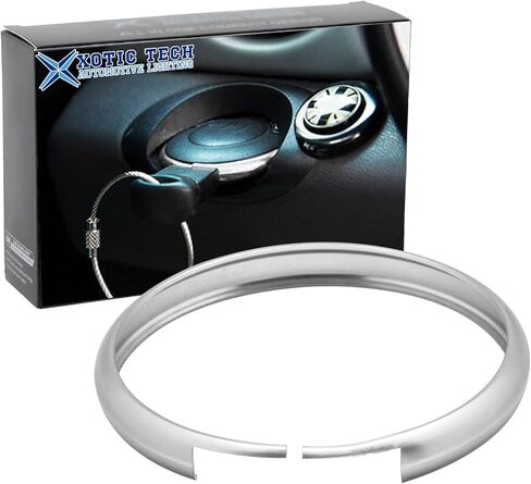 Xotic Tech Red Aluminium Aluminium Control Cover Cover Rim RIM المحيطة بالتوافق مع Mini Cooper JCW R56 R57 R58 R59 R60 R61 in Kuwait