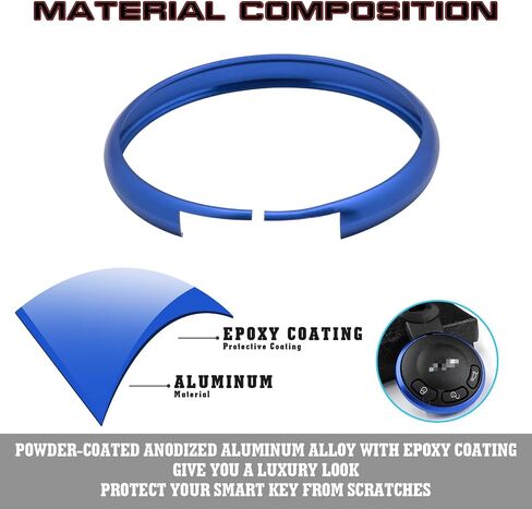 Xotic Tech Red Aluminium Aluminium Control Cover Cover Rim RIM المحيطة بالتوافق مع Mini Cooper JCW R56 R57 R58 R59 R60 R61 in Kuwait